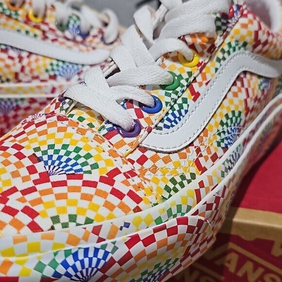 VANS Old Skool Pride Platfor Skate Shoes Size 6.5 New - Picture 4 of 6